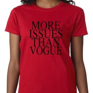 More Issues than vogue Red Tshirt XL womens